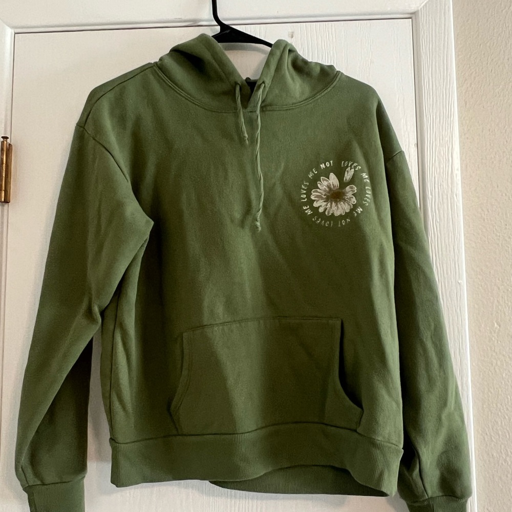 Green Hoodie with Graphic Design